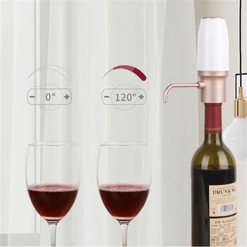 

Electric Wine Decanter Smart Fast decanting Wine Dispenser USB Automatic Wine Pump White Portable Decanter Quick Wine Aerator
