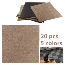 20 шт для ковров и напольной плитки, DIY пилинг и палка ребристые карпе плитки для жилых и коммерческих квадратов напольное покрытие использовать 50*50 см