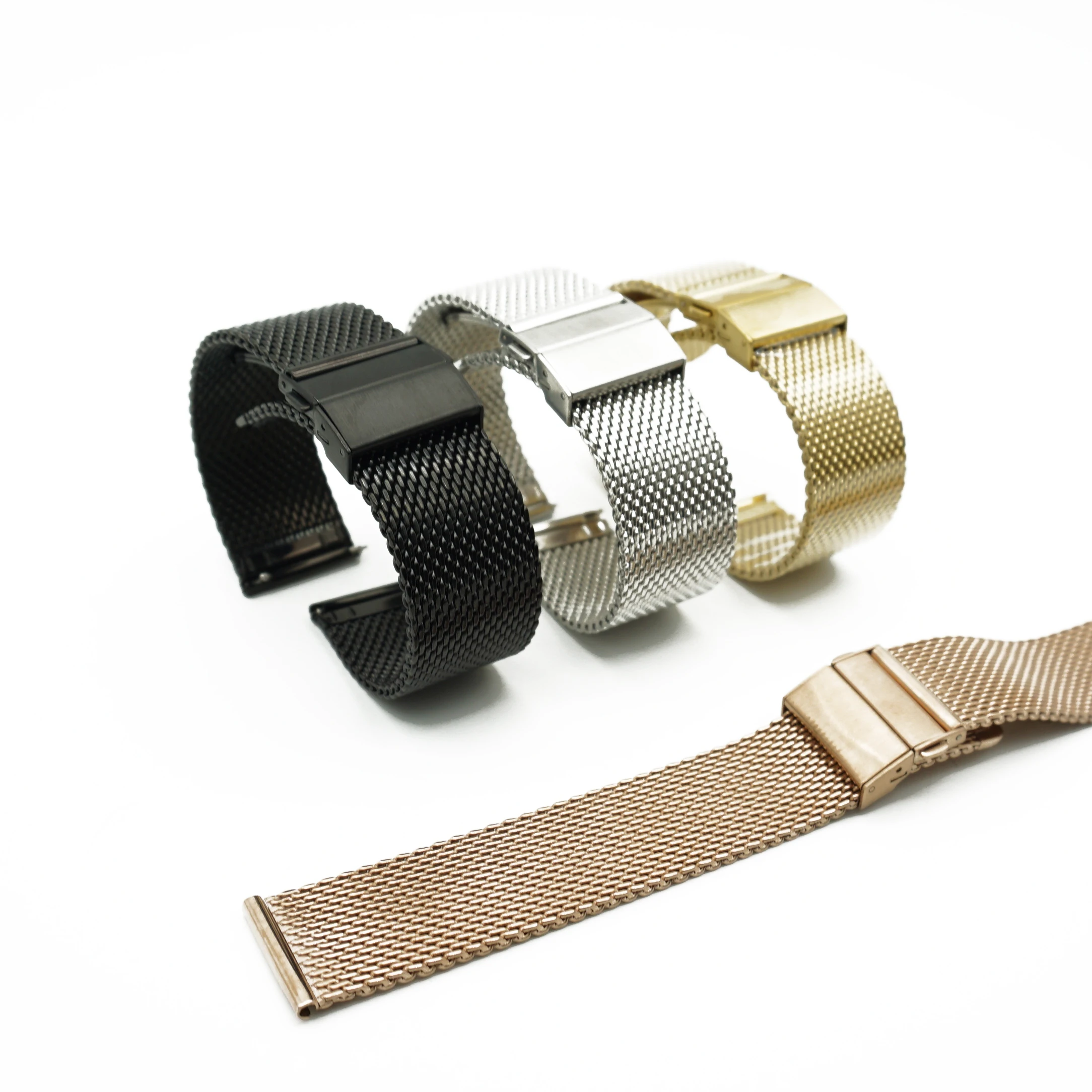 

High Quality 4 Colors Stainless Steel Bracelet Strap Wrist Watch Mesh Replacement For Milanese Band 38 40 42 44mm