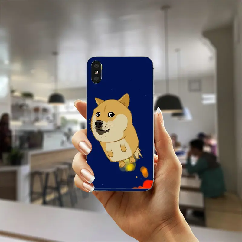 Красивые мягкие силиконовые чехлы Doge MEME для телефонов iPhone 5 5S SE 6 6S Plus 7 7Plus 8 8Plus X XR XS Max задняя крышка