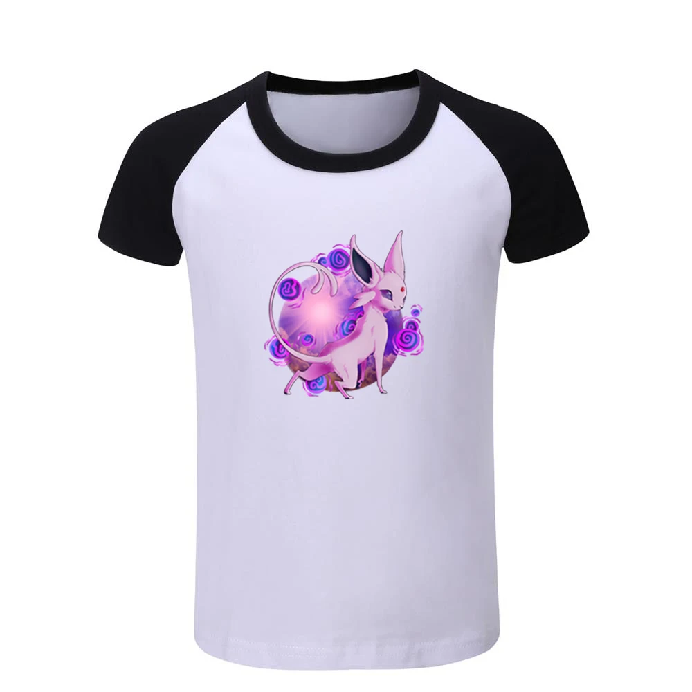 Футболки с покемоном Vaporeon Espeon Детские хлопковые футболки с графическим принтом Рождественский подарок с короткими рукавами для мальчиков и девочек - Цвет: JeKCB984D