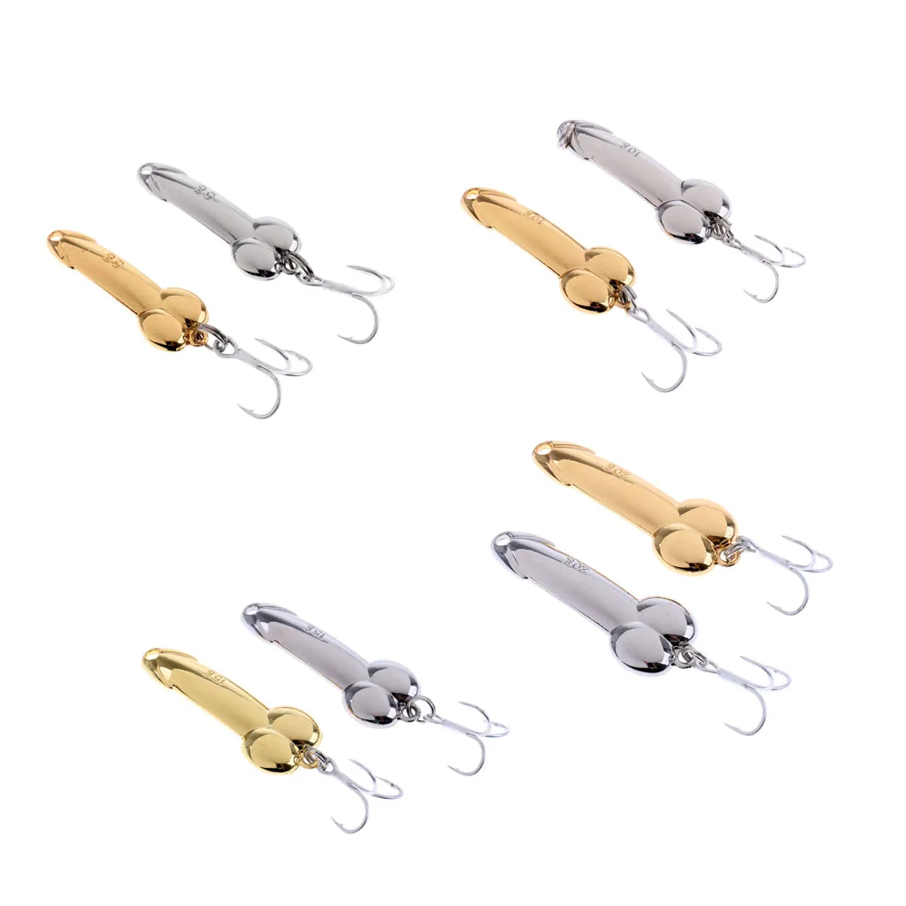 2Pcs Fishing Lures Bass Funny Tackle Hook Spoons Pike 5g 10g 15g 20g for Freshwater Saltwater Fishing