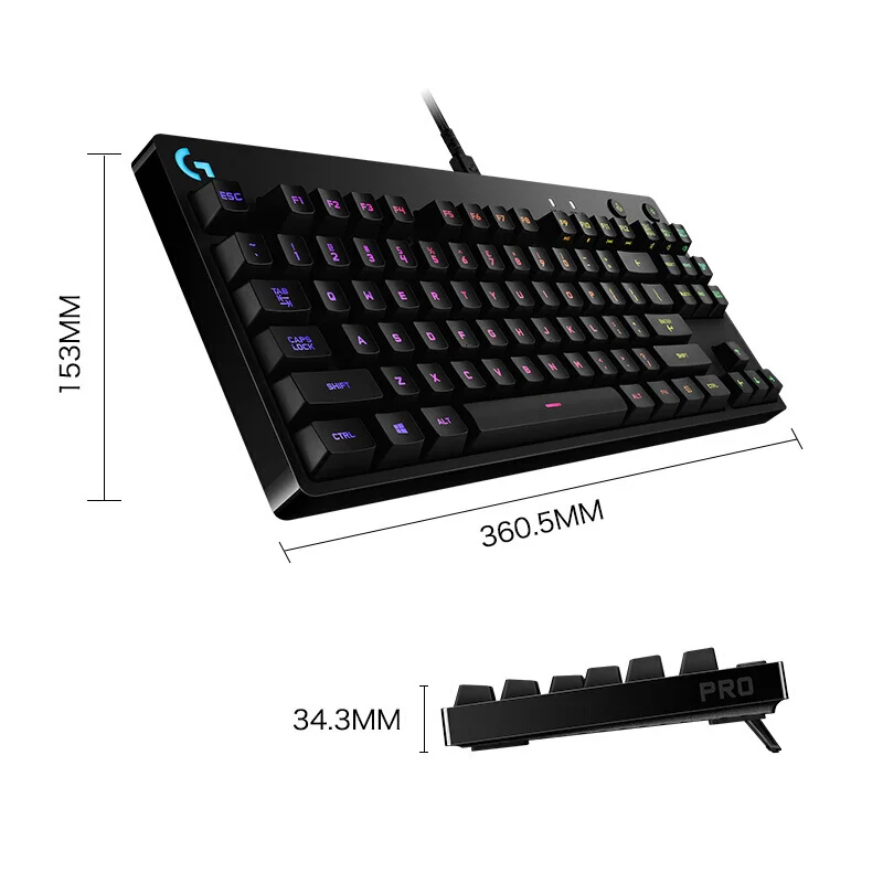 Оригинальная Проводная игровая Механическая эргономичная клавиатура Logitech G Pro X с