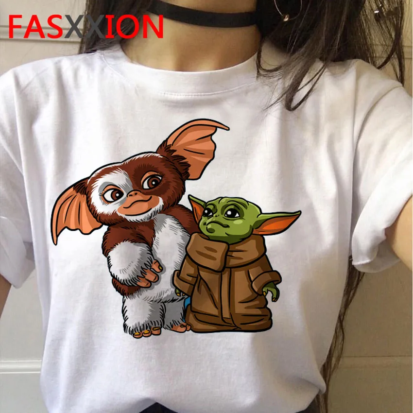 Baby Yoda Mandalorian T Shirt - Unisex Harajuku Star Wars Tee featuring Unique Satanic Movie Design image 4