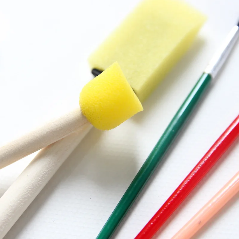 6Pcs/set Kids Paint Brushes Sponge Stamp Graffiti Acrylic Drawing Tools Set