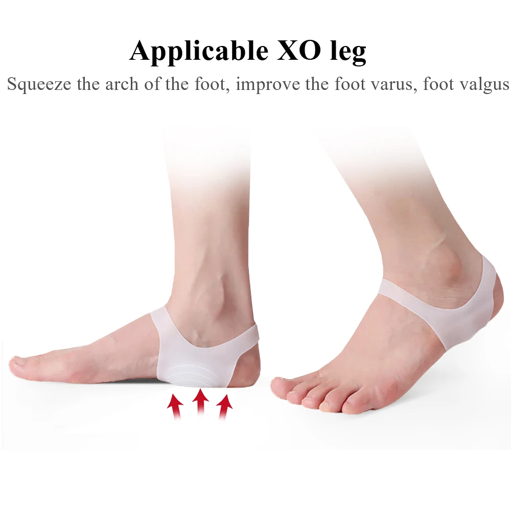 EiD XO-Typ Beine Orthopädische Fußkorrektur Einlegesohlen Silikon Gel Arch Support Pad Plattfuß Orthesen Einsatz Schmerzlinderung Mann Frauen – Detail 7