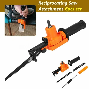 

Portable Home Electric Drill Reciprocating Saw Accessories Power Tool Cutting Wood Multipurpose Time Saving Non-Slip Attachment