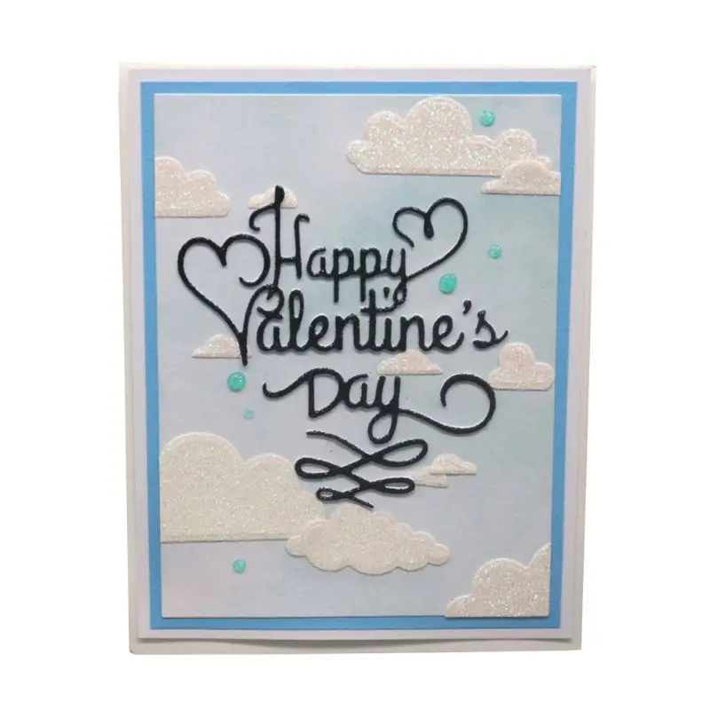 

Happy Valentine's Day, Metal Cutting Dies Stencil Album Stamp Paper Card Embossing Decor Craft