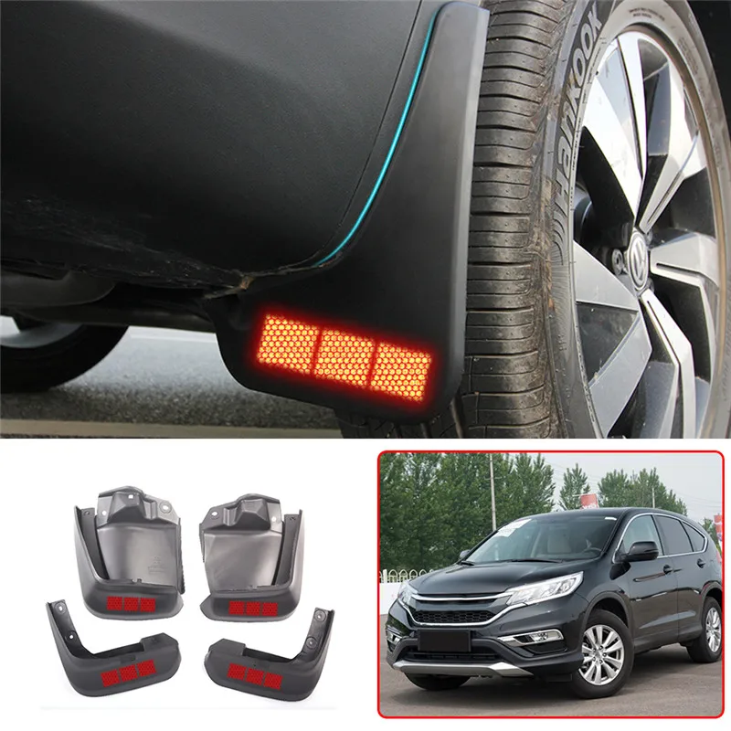 Для Honda Civic 2012- Автомобильные Брызговики защитные Светоотражающие Предупреждение Брызговики автомобильные аксессуары 4 шт
