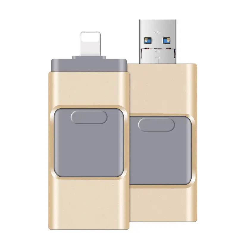 For iPhone 8 Plus 11 12 ipad Pen drive stick Dual purpose mobile OTG Micro USB Flash Drive 512GB 128GB 256GB 64GB PENDRIVE 3.0 usb c memory sticks USB Flash Drives