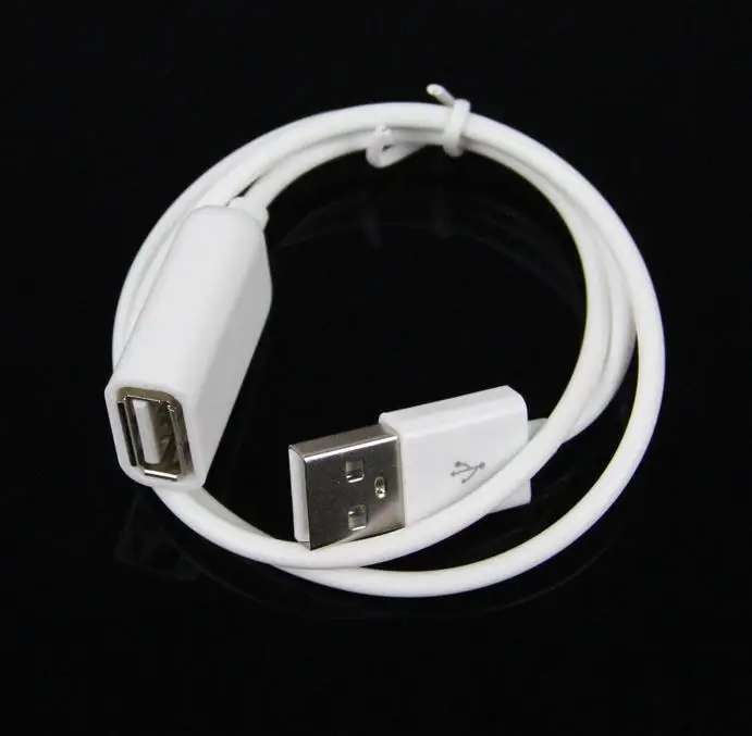 1 м 3 фута USB 2,0 Белый ПВХ металлический кабель-удлинитель для передачи данных кабель-переходник для синхронизации
