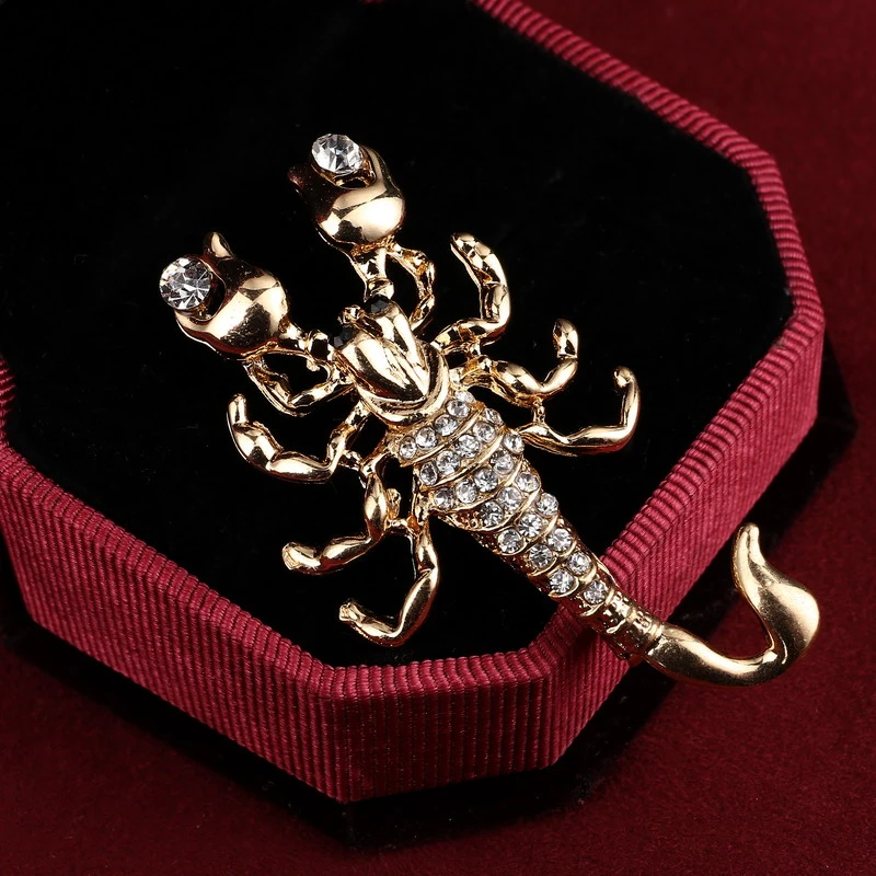 Minhin 新到着ファッション現実的なかわいいサソリ繊細なブローチ Bollar かわいい動物アクセサリー Brooch Fashion Brooch Redbrooch Hair Aliexpress