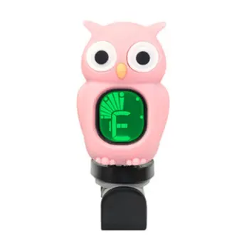 

Cute Owl Cartoon Clip-On Tuner LCD Display for Chromatic Bass Ukulele Acoustic Guitar Accessories 27RD