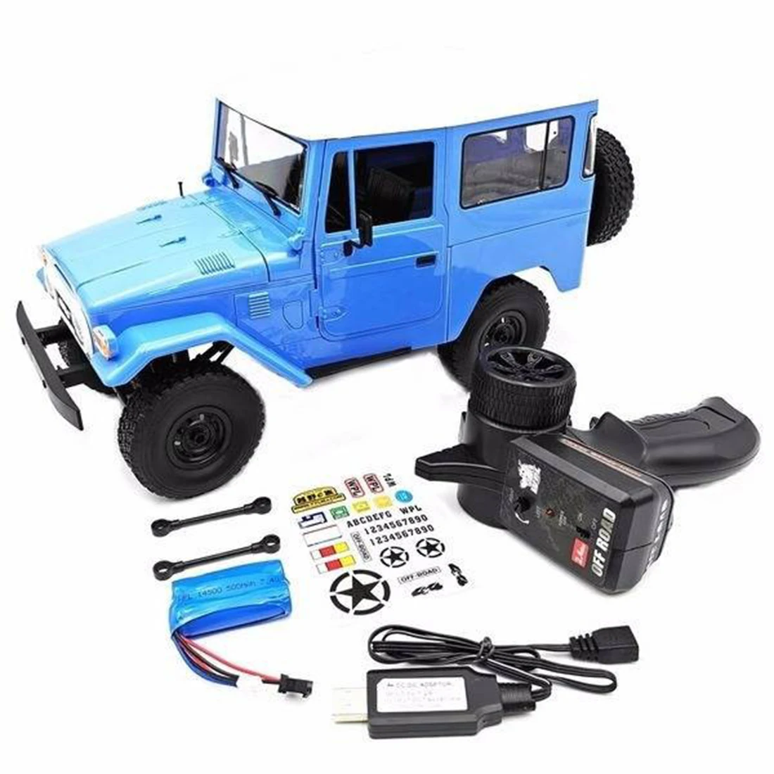 WPL C34 1:16 2,4G 4WD RC Внедорожник скалолазание автомобиль пульт дистанционного управления модель автомобиля игрушка для детей подарок-RTR версия желтый синий