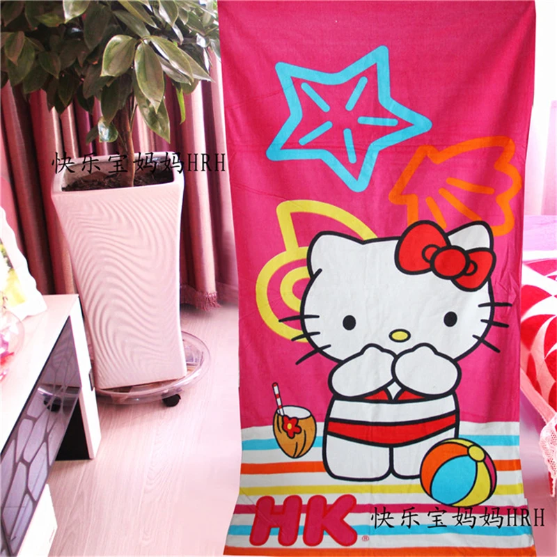 Kawaii hello kitty абсорбирующее банное полотенце для путешествий, спа, пляжное полотенце s для детей, взрослых, детей, ванной, рождественский подарок