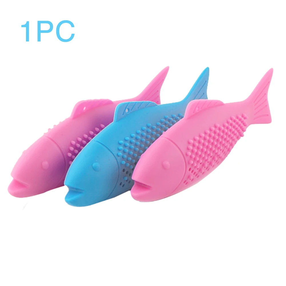Pet Fish shape Cat зубная щетка без запаха Мягкая интерактивная Портативная Игрушка для жевания силиконовые чистящие зубы нетоксичное вентиляционное отверстие прочный
