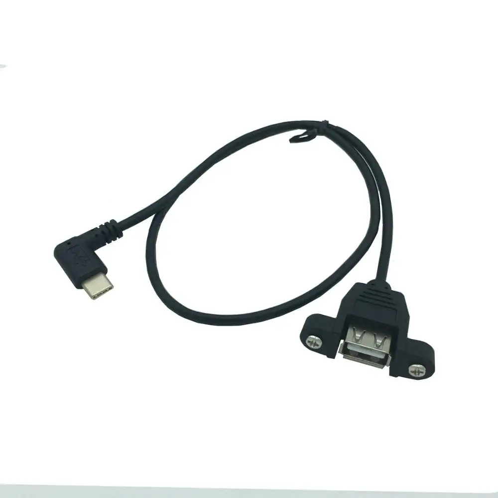 С резьбовым отверстием для фиксации удлинительного кабеля USB с ушным разъемом USB TYPE-C type-c