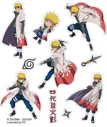 Officially Licensed Naruto - Minato Namikaze Cosplay Stickers (Minato)