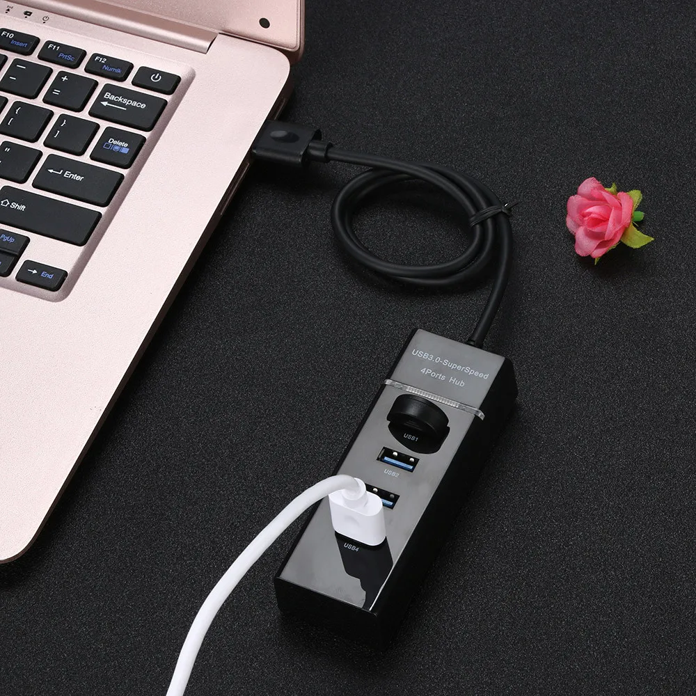 OMESHIN usb-хаб USB 3,0 концентратор 4 порта USB разветвитель со светодиодный индикатор usb-хаб для Macbook Pro ПК компьютер планшет концентратор Мульти USB Hab