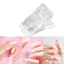 10 adet eğrisi şekillendirme klip sabitleme klipsi Nail İpuçları klip tırnak tırnak manikür klip jel sanat yanlış oluşturucu aracı için poli uzatma F F7H4