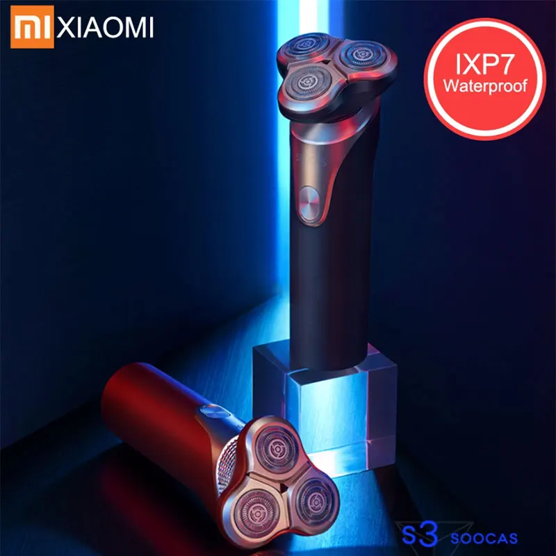 Электробритва Xiaomi SOOCAS S3 для мужчин Беспроводная Водонепроницаемая бритва с 3