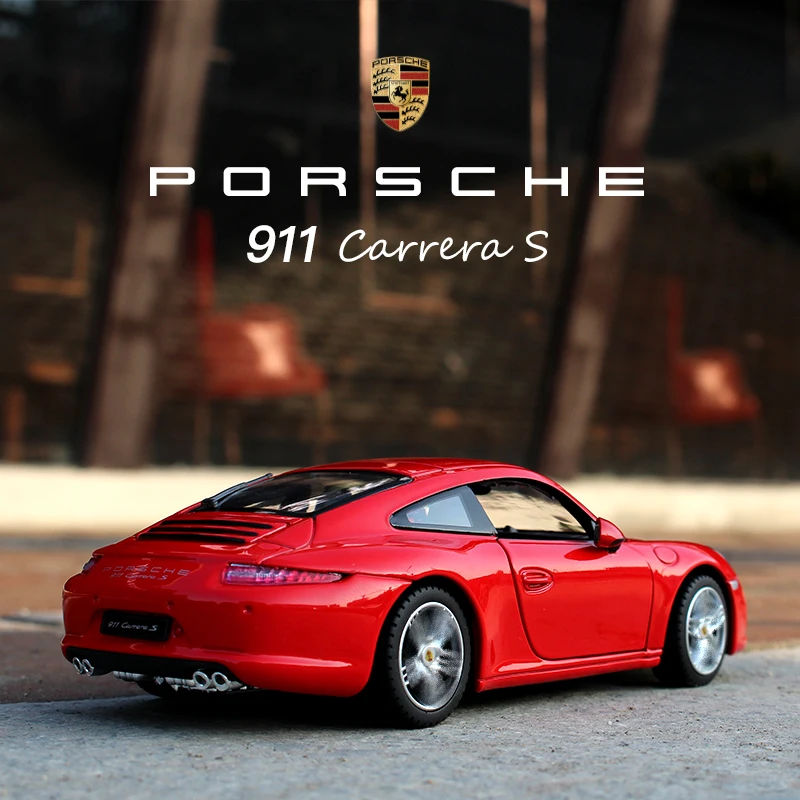 Red - Model Scale 1:43 Welly PORSCHE 911 CARRERA S 