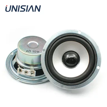 

UNISIAN 3inch Full Range Speaker 3" inch 4Ohm 10W Round HIFI full frequency Loudspeaker for Home amplifer audio system