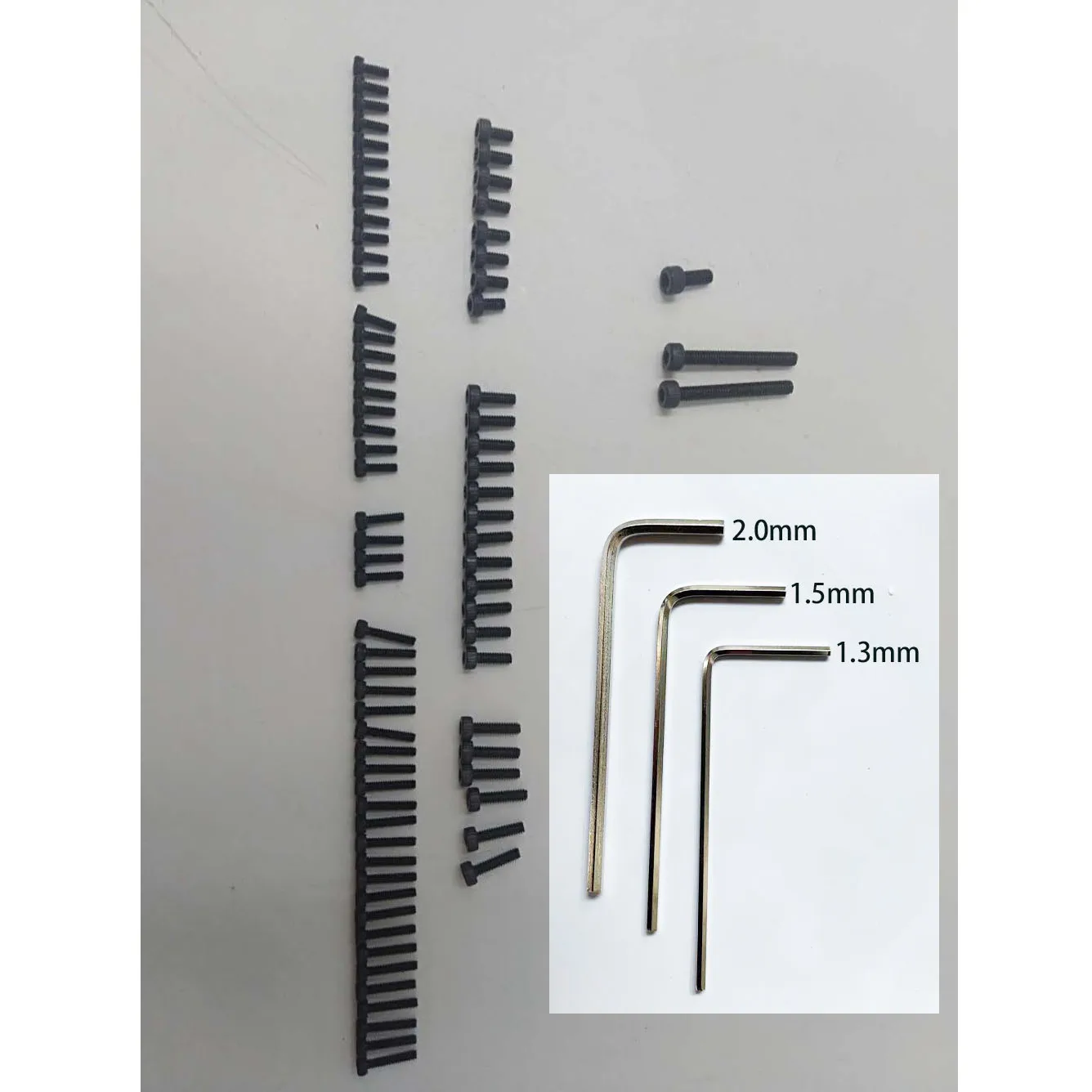 

Jimny Suzuki 1/16 запасные части для радиоуправляемых автомобилей Замена винтовой упаковки 1,3 мм 1,5 мм 2,0 мм гаечный ключ