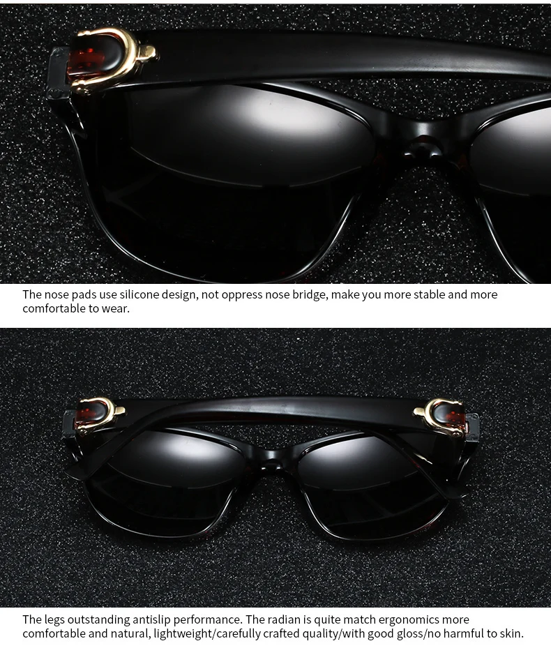 SHAUNA Модные поляризованные солнцезащитные очки кошачий глаз для женщин UV400