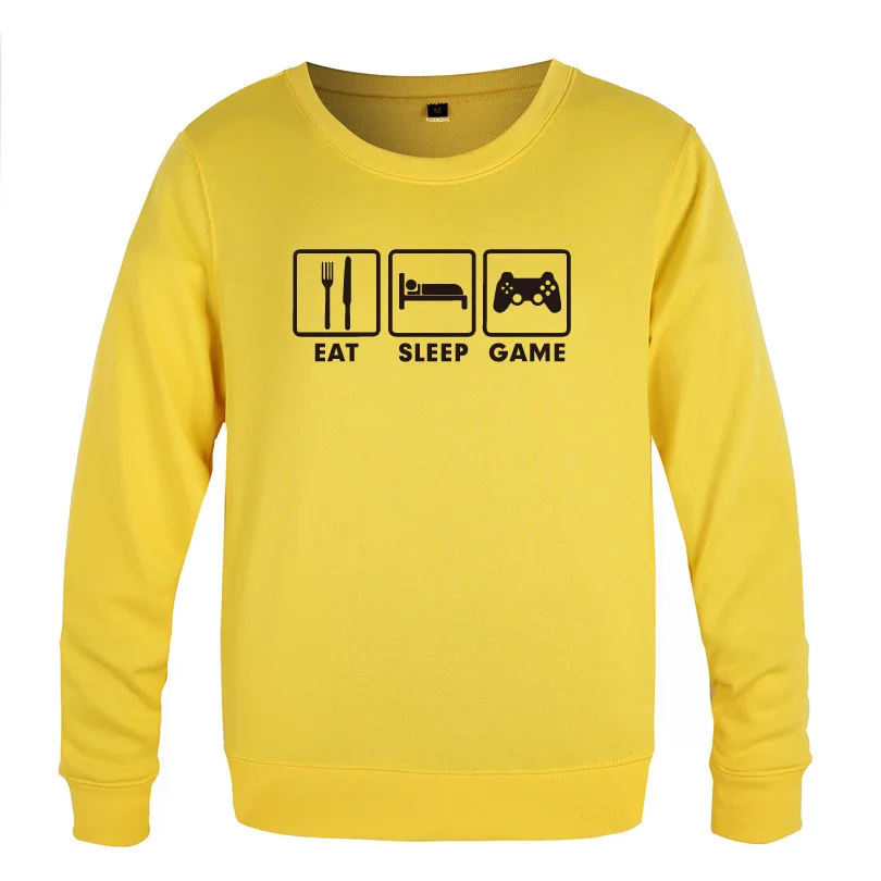 

Eat Sleep Game XBOX Gamer Funny Sweatshirts Men Spring Autumn Long Sleeve O-Neck Pullover Casual Man Hip Hop Fitness Hoody Coat