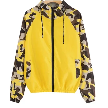 

Muyogrt Men Women Raincoat Camouflage Print Hooded Jackets Hiking Travel Waterproof Jacket Outdoor Bicycle Sports Quick Dry Coat