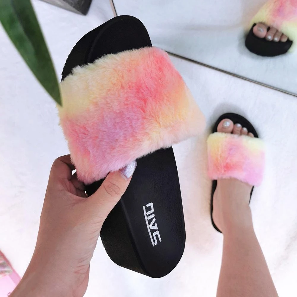 Fancy fluffy slippers Clearance