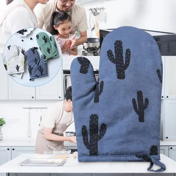 

Gloves перчатки Multifunction Eco-friendly Household Reuseable Peint Kitchen Cooking Microwave Oven Mitts Pad Heat Proof Protect