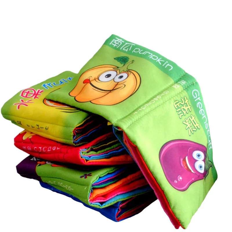 

Yi Treasure Infant Baby Cloth Book Early Childhood Stereo Cloth Book Children Palm Book Educational Baby Toys