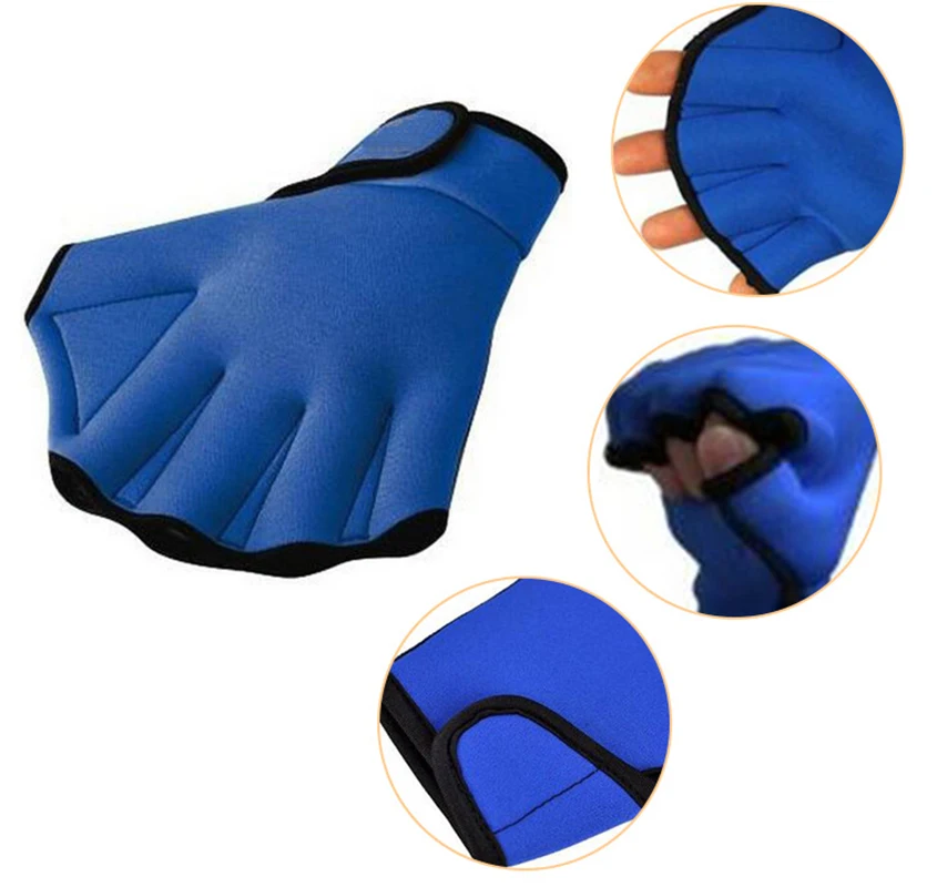 

Bionic Duck Feet Swimming Training Diving Acceleration Fingerless Half-Finger Gloves Equipment Rubber Paddling Children Adult