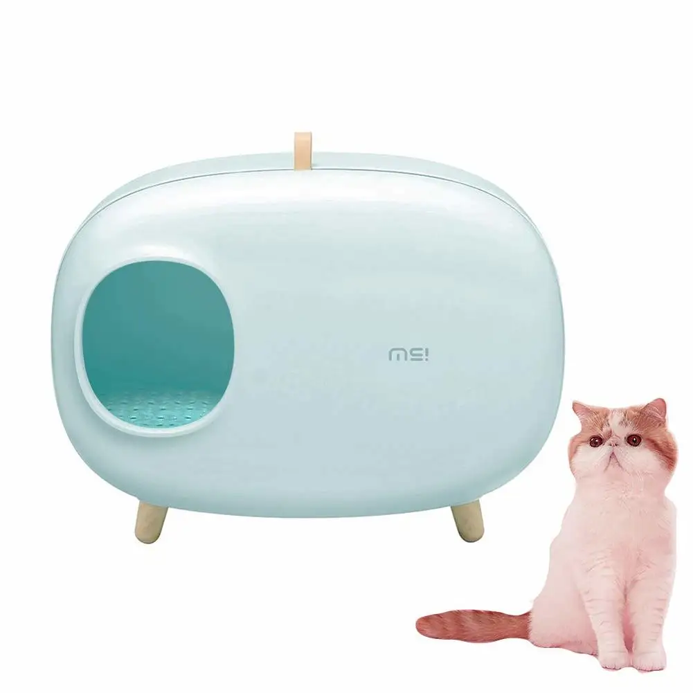Cat Litter Box Semi-Closed Design Luxury Big Smart Cat Litter Bedpans Sand Toilet Training Kit Splash-Proof Cats Toilet Tray Cat Litter Box Semi-Closed Design Luxury Big Smart Cat Litter Bedpans Sand Toilet Training Kit Splash-Proof Cats Toilet Tray