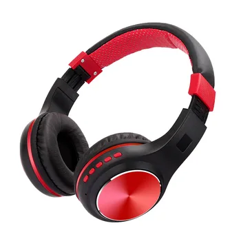 

Yulass Earphones Wireless Red Latest Model Big Headphone Men Women Sports Bluetooth Headphones for Running