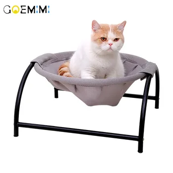 

Cat Hammock Install On Cat Tree Cat Sleeping Kennel Breathable 2 Colors Big Capacity Pet Bed Big Cat Summer Bed