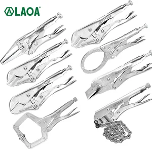 LAOA Power Locking Pliers Set Welding/Straight/ Needle Nose/ Flat Nose/ Sealing/ Oil Filter Locking Pliers