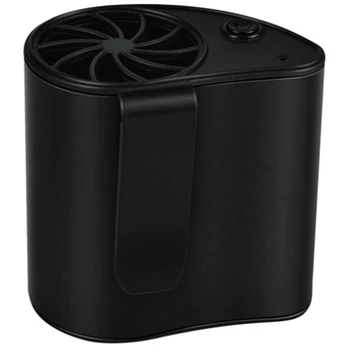 

Portable Mini Mobile Air Conditioning Small Fan Usb Rechargeable Hanging Waist Personal Fan For Travel And Outdoor Camping-Black