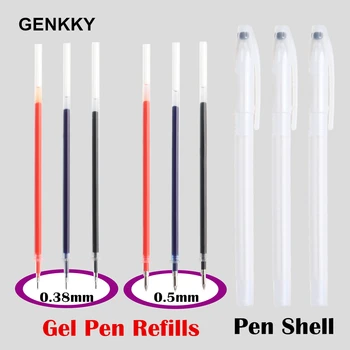 

31PCS/Lot Promotion Gel Pen Refill Set Pen Shell 0.5mm Refill Office Supplies Pen Students Exam Special good gift for children