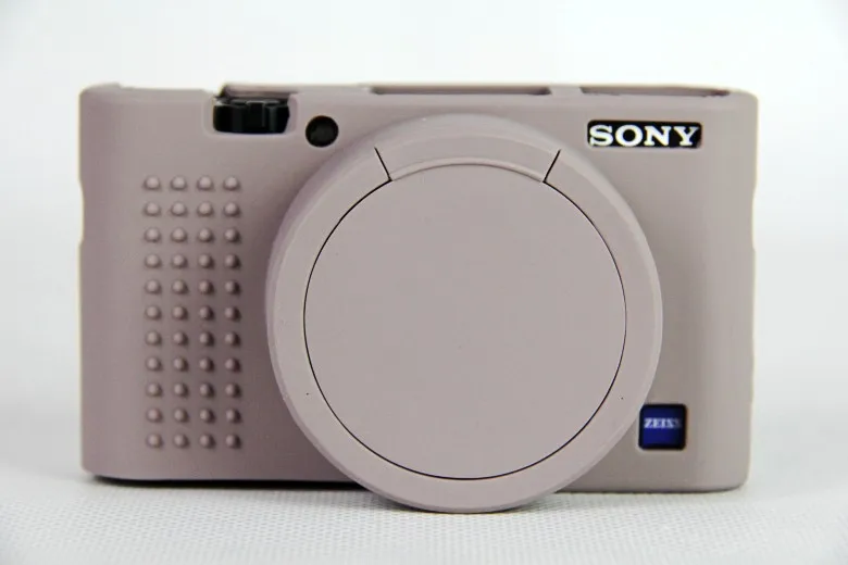 Grey Чехол для камеры sony RX100 II/RX100 III/RX100 IV/RX100 V новейший мягкий силиконовый защитный чехол для корпуса 1 шт - Цвет: Grey