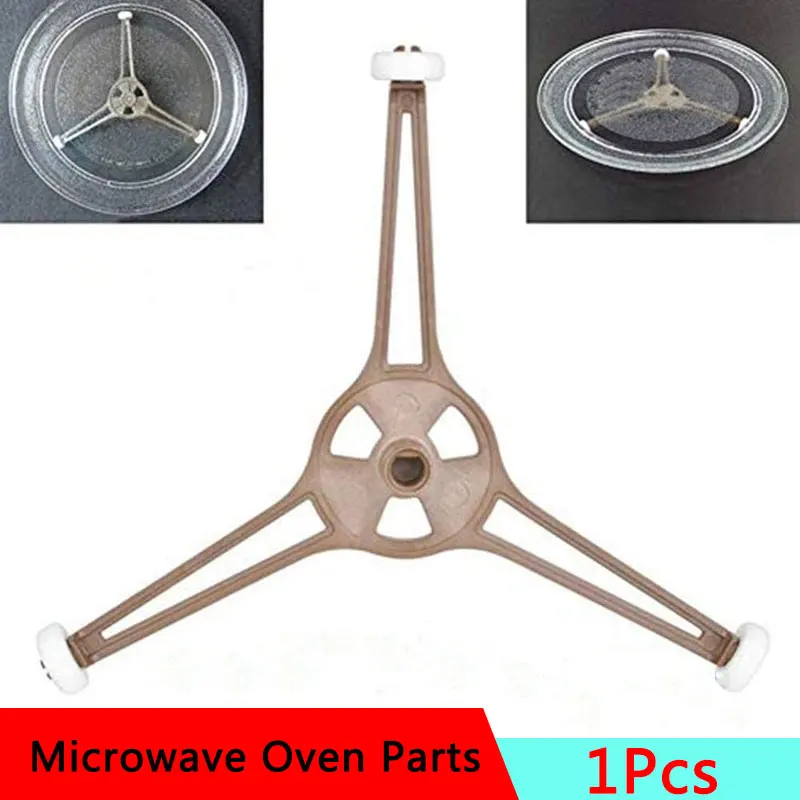 Triple Arm Microwave Glass Turntable Plate Holder Ring Roller Support Stand New 