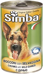 Simba Dog консервы для собак кусочки дичи 1230г |