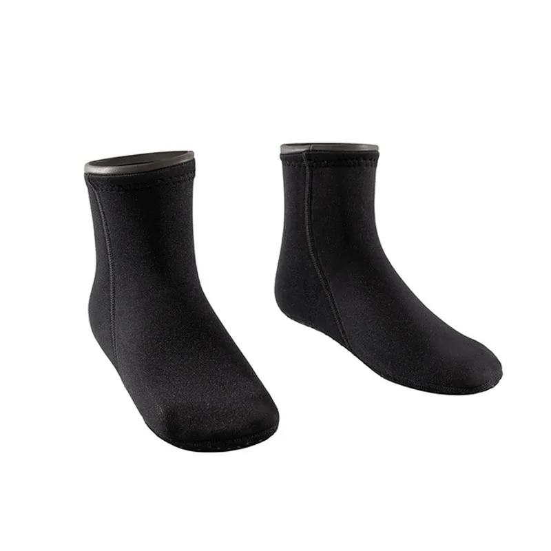 3MM diving socks men's swimming warm non-slip deep diving waterproof material short tube beach socks women shoe covers