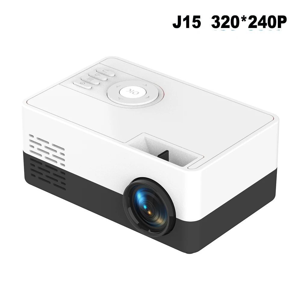best 4k projector Salange J15 Pro Led Mini Projector for Home Theater 480x360 Pixels 1080P Supported  HDMI-Compatible USB Audio Video Mini Beamer mini projector Projectors