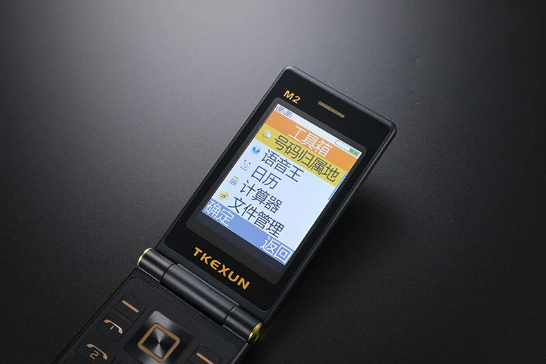 TKEXUN M2 PLUS 3g WCDMA флип-телефон 3,0 ''большой ключ шрифт сенсорный экран мобильный телефон один ключ циферблат старый человек Celulares PK G10 FM