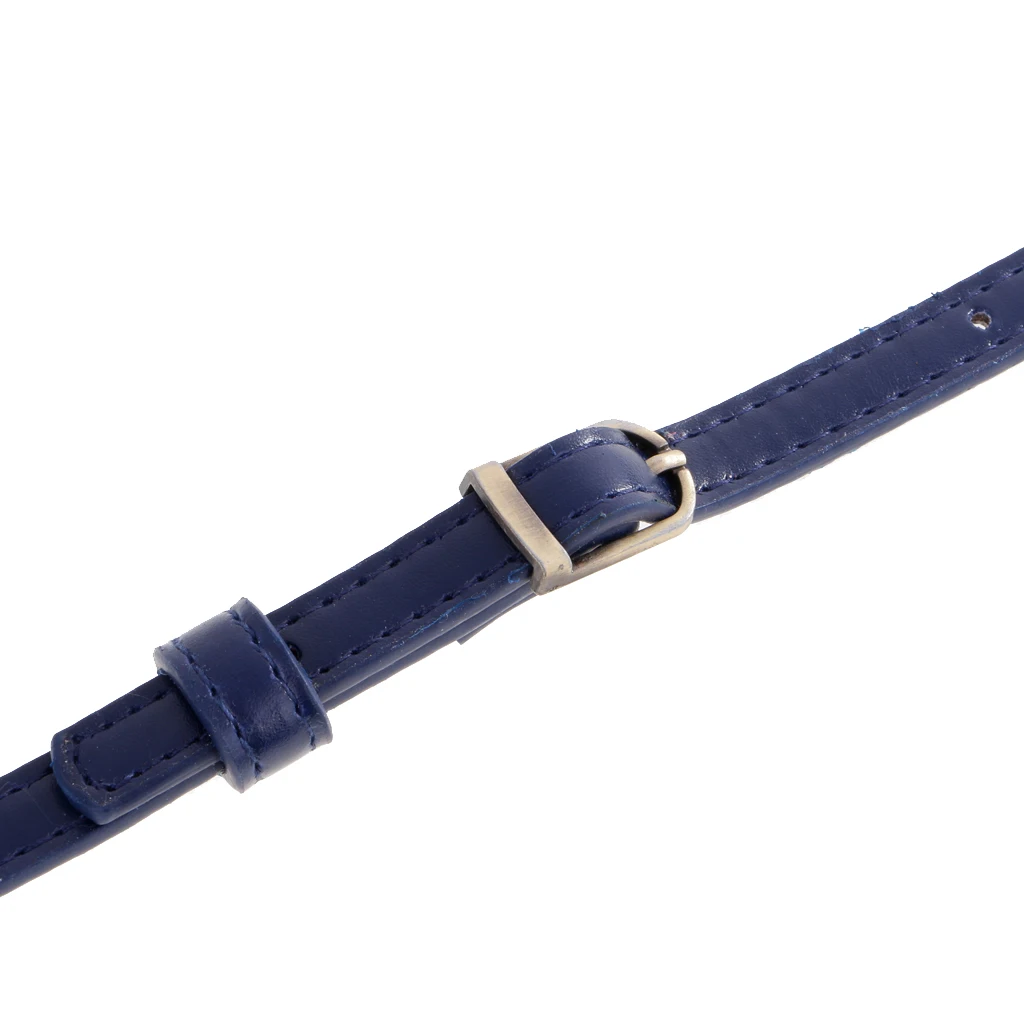 Adjustable PU Leather Crossbody Shoulder Bag Strap Handle Replacement Blue