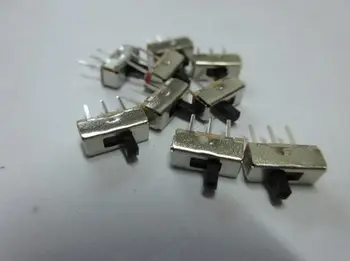 

20 Pcs Interruptor auf-off mini Rutsche Schalter SS12D00 SS12D00G3 3pin 1P2T 2 Position Hohe qualität kippschalter Griff länge: