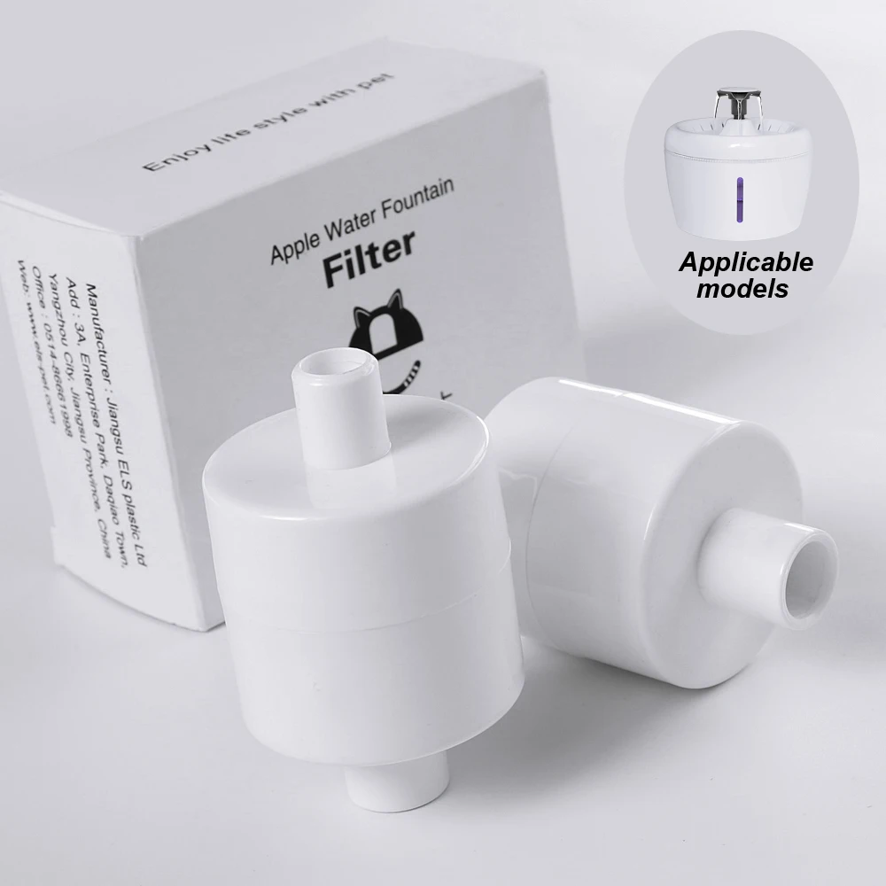 

2pcs Cat Water Fountain Filters Activated Carbon Filter Replacement For Cat Automatic Water Dispenser Drinking Fountain Filter
